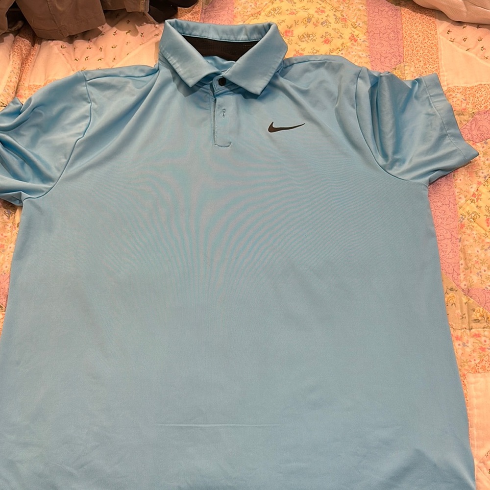 Nike Men's Blue Polo Shirt
